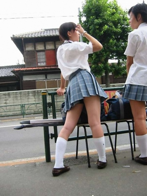 【街撮りJK】撮影者のセンスが光る夏服女子高生の街撮り画像ｗｗｗｗ その13