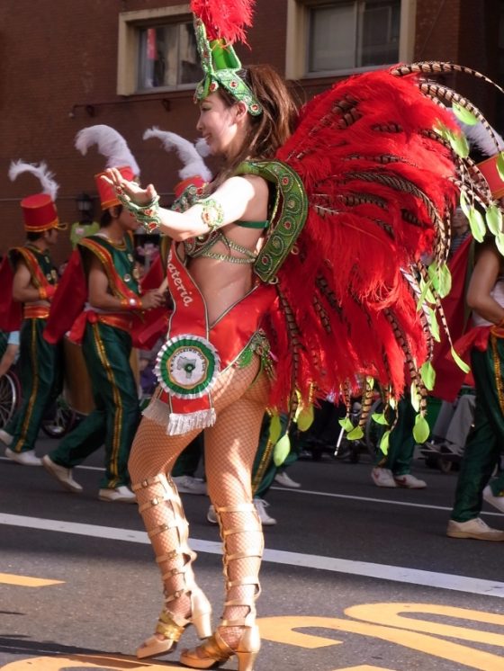 【サンバエロ画像】ポロリ寸前！小さな子供だって見てるのに…超過激な衣装で踊り狂う日本のサンバイベントが激エロｗｗｗ その15