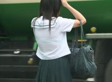 子供のくせにセクシー！思わずムラムラしてしまう女子高生の透けブラエロ画像